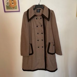 Dear Creatures brown double breasted coat